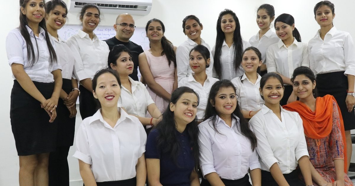 Dr. Maruti Sharma with a batch.