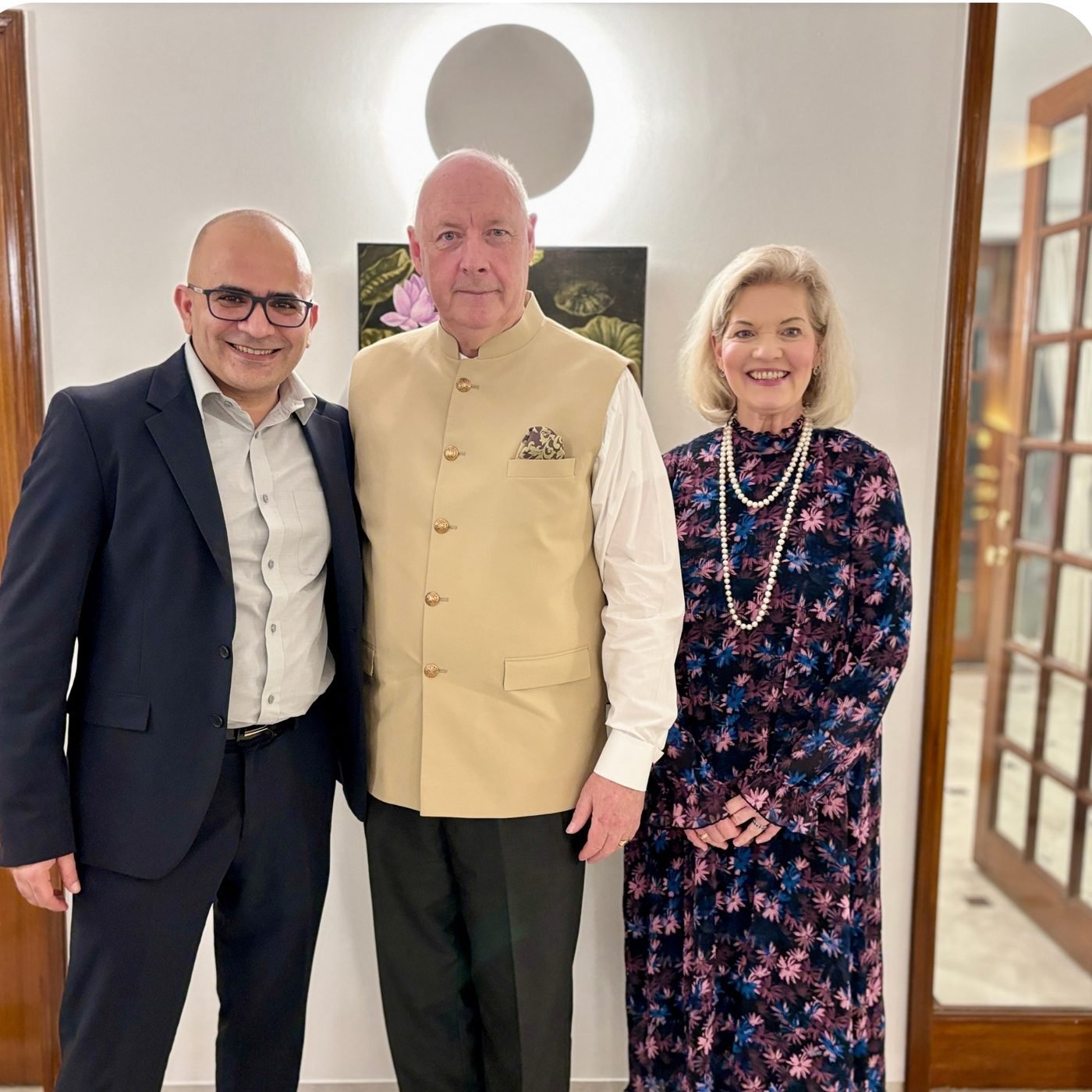 Dr. Maruti Sharma with H.E. Freddy Svane, Ambassador of Denmark to India.