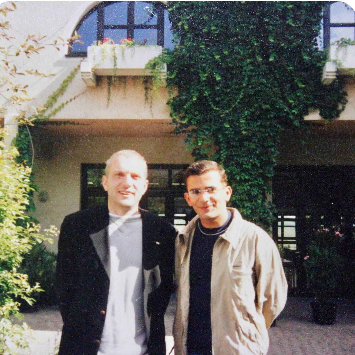 With the President of the Austrian Red Cross, Vienna, 2002.